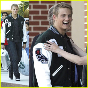 Alexander Ludwig: Varsity Jacket on 'When The Game Stands Tall' Set