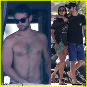 Chace Crawford: Shirtless Cabo Trip with Rachelle Goulding!