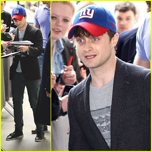 Daniel Radcliffe: NY Giants Cap Outside BBC Radio