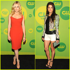 Eliza Taylor & Marie Avgeropoulos: 'The 100' at CW Upfronts 2013