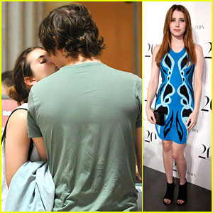 Emma Roberts: Museum Kisses with Evan Peters