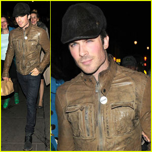 Ian Somerhalder: Late Dinner with Dad in London