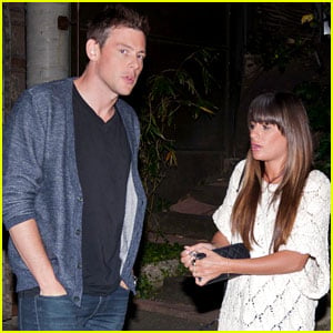 Lea Michele & Cory Monteith Dine at Cliff's Edge