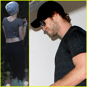 Liam Hemsworth Hits the Gym, Miley Cyrus Hits the Studio