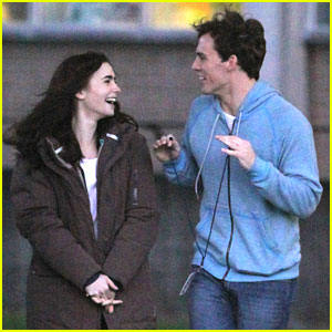 Lily Collins & Sam Claflin: Picnic in the Park for 'Love, Rosie'
