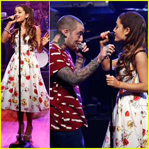 Ariana Grande: 'Jimmy Fallon' Performance with Mac Miller - Watch Now!