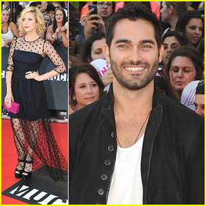 Brittany Snow & Tyler Hoechlin: MuchMusic Video Awards 2013 with Stephen Amell