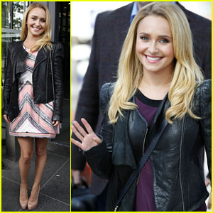 Hayden Panettiere Takes the Train to Manchester