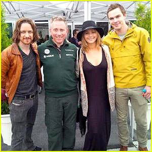 Jennifer Lawrence & Nicholas Hoult Attend Canadian Grand Prix