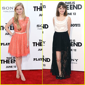 Joey King and Sierra McCormick: 'This Is The End' Premiere Pair