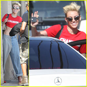 Miley Cyrus: 'Jimmy Kimmel Live' Arrival