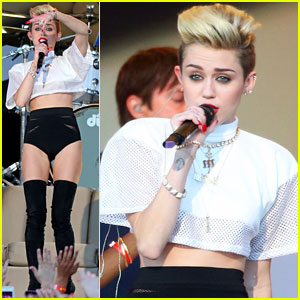 Miley Cyrus: 'Jimmy Kimmel Live' Performance - Watch Now!