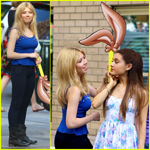 Ariana Grande & Jennette McCurdy: Commercial Shoot in NYC!