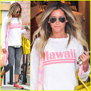 Ashley Tisdale: Solo Shopping in Studio City!
