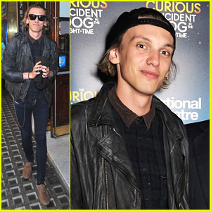 Jamie Campbell Bower Has A 'Curious Night at the Theatre'
