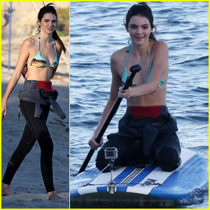 Kendall Jenner: Bikini Paddle Boarder!