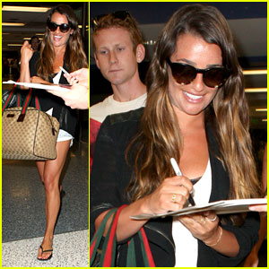 Lea Michele: Back From Vacay!