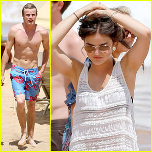 Lucy Hale: More Maui Fun with Shirtless Graham Rogers!