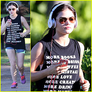 Lucy Hale: Running in Maui