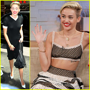 Miley Cyrus Stops By 'Good Morning America'