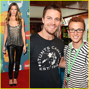 Stephen Amell & Katie Cassidy: EW Comic Con 2013 Party Pair