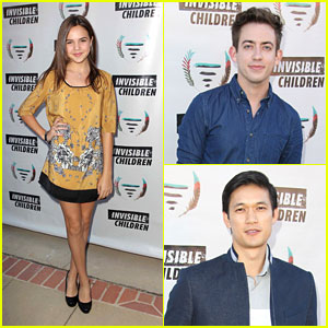 Bailee Madison: Invisible Children Summit with Kevin McHale & Harry Shum, Jr.
