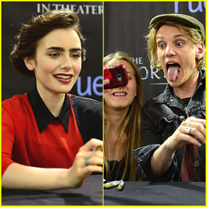 Jamie Campbell Bower: Funny Faces in Philly!