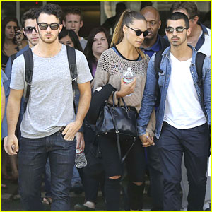 Jonas Brothers: LAX Arrival After Dallas Kidd Kraddick's Memorial Service