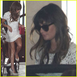 Lea Michele: Rare Hotel Spotting After Cory Monteith's Death