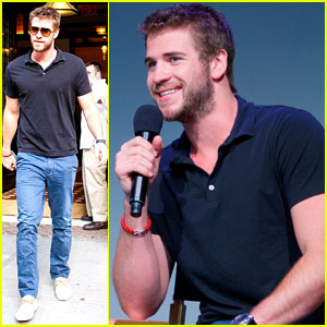 Liam Hemsworth Promotes 'Paranoia' at the Apple Store!