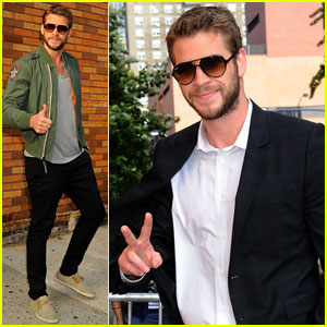 Liam Hemsworth Visits 'The Daily Show with Jon Stewart'