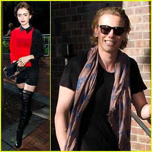 Lily Collins & Jamie Campbell Bower: 'Good Day' Duo!