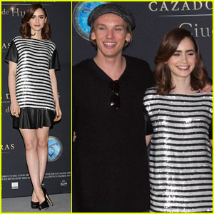 Lily Collins & Jamie Campbell Bower: 'Mortal Instruments' Mexico City Photo Call