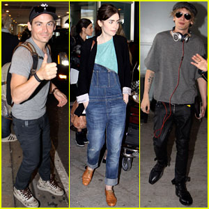 Lily Collins & 'Mortal Instruments' Cast Arrives in Toronto