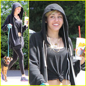 Miley Cyrus: Robek's Run with Happy