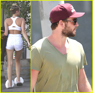 Miley Cryus Talks Growing Her Hair Long; Liam Hemsworth Hits The Gym