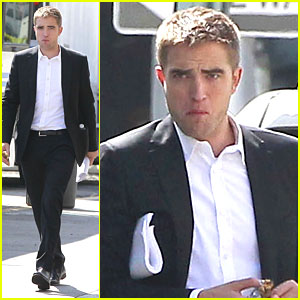 Robert Pattinson: Snacks on 'Maps To The Stars' Set