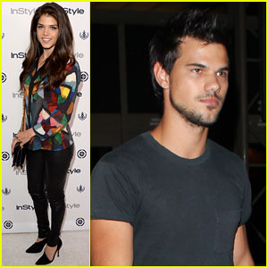 Taylor Lautner & Marie Avgeropoulos: Separate L.A. Outings