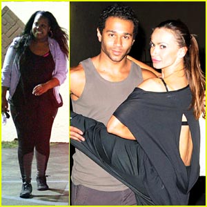 Amber Riley & Corbin Bleu: Fan Friendly After 'Dancing with the Stars' Rehearsals!