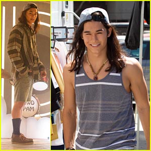 Booboo Stewart: Toned Arms on 'It's Gawd' Set!