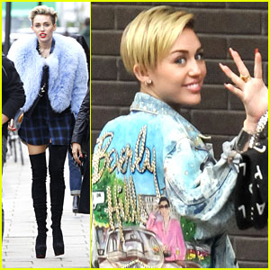 Miley Cyrus: Alan Carr Interview Arrival