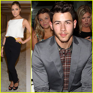 Nick Jonas & Olivia Culpo Hit New York Fashion Week