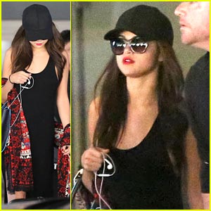 Selena Gomez: Low Profile Landing at LAX