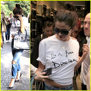 Selena Gomez: Shopping in Milan!