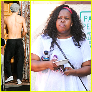 Derek Hough: Amber Riley's Knee Braces Are an Awesome Costume Accessory