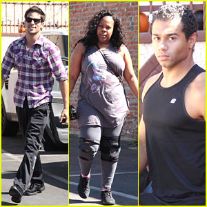 Amber Riley: Knee Braces for DWTS Practice
