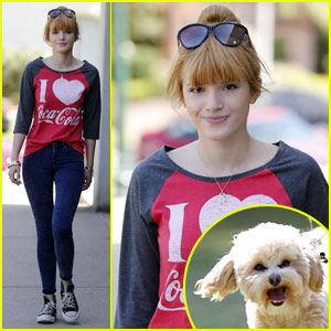 Bella Thorne: Casual Walk with Pup Kingston!