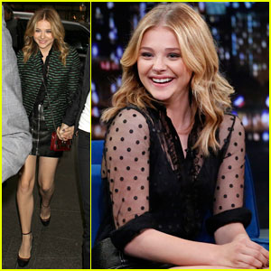 Chloe Moretz Stops By 'Late Night with Jimmy Fallon'