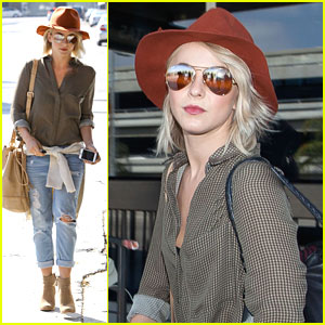Julianne Hough: Melrose Place Lunch After Airport Arrival