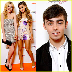 Nathan Sykes Supports Ariana Grande at 'Sam & Cat' Premiere!